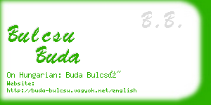 bulcsu buda business card